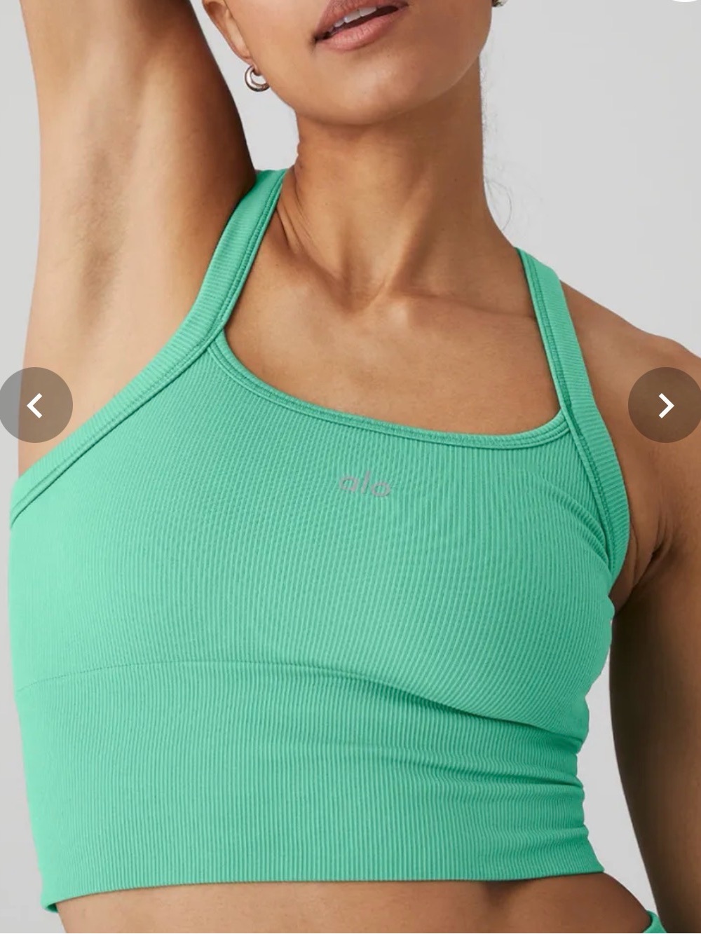 SOLD OUT Alo ‘Lettuce’ Seamless Ribbed Favorite Bra Tank